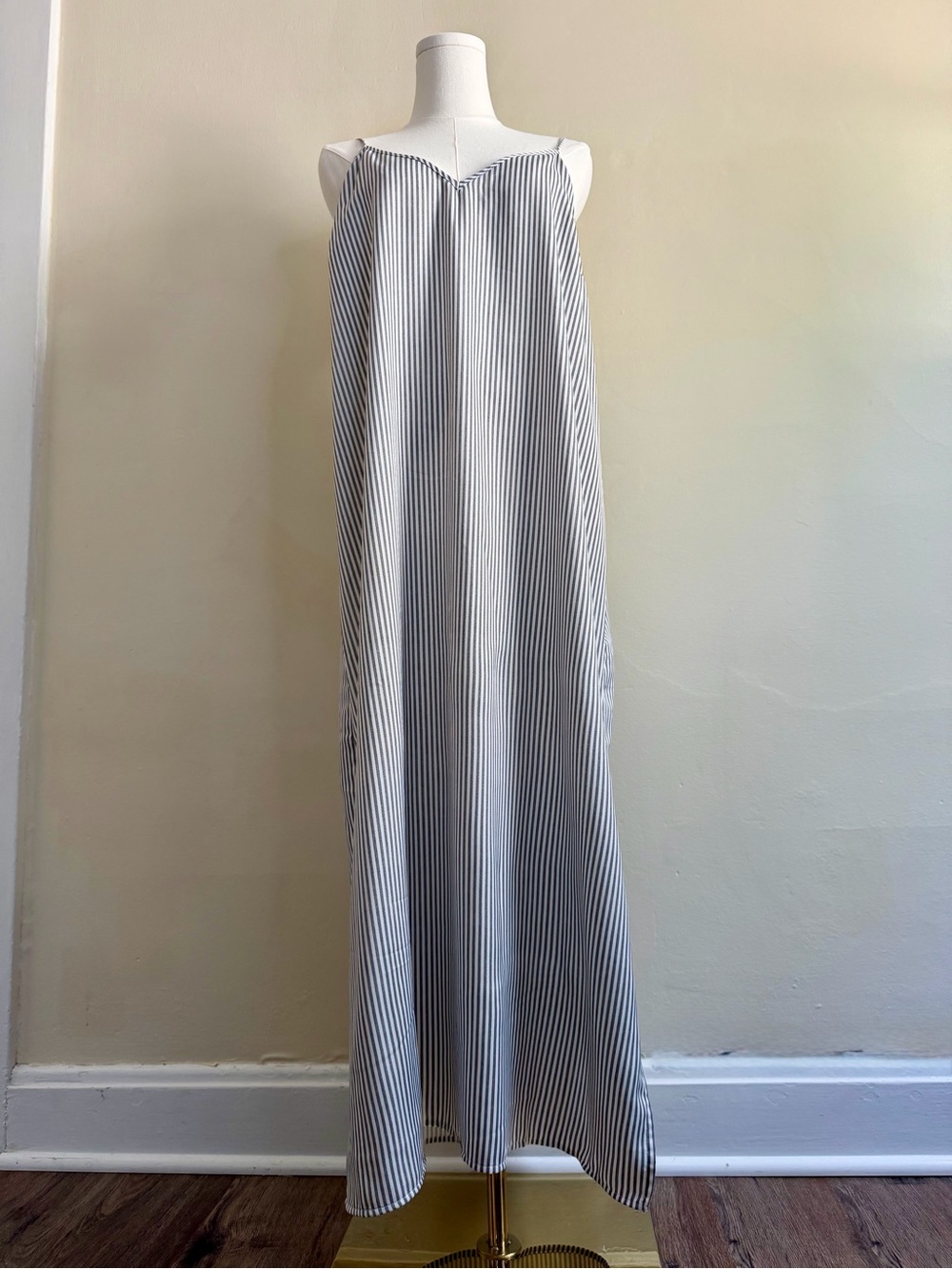 a new day Pinstripe Maxi Slip Dress